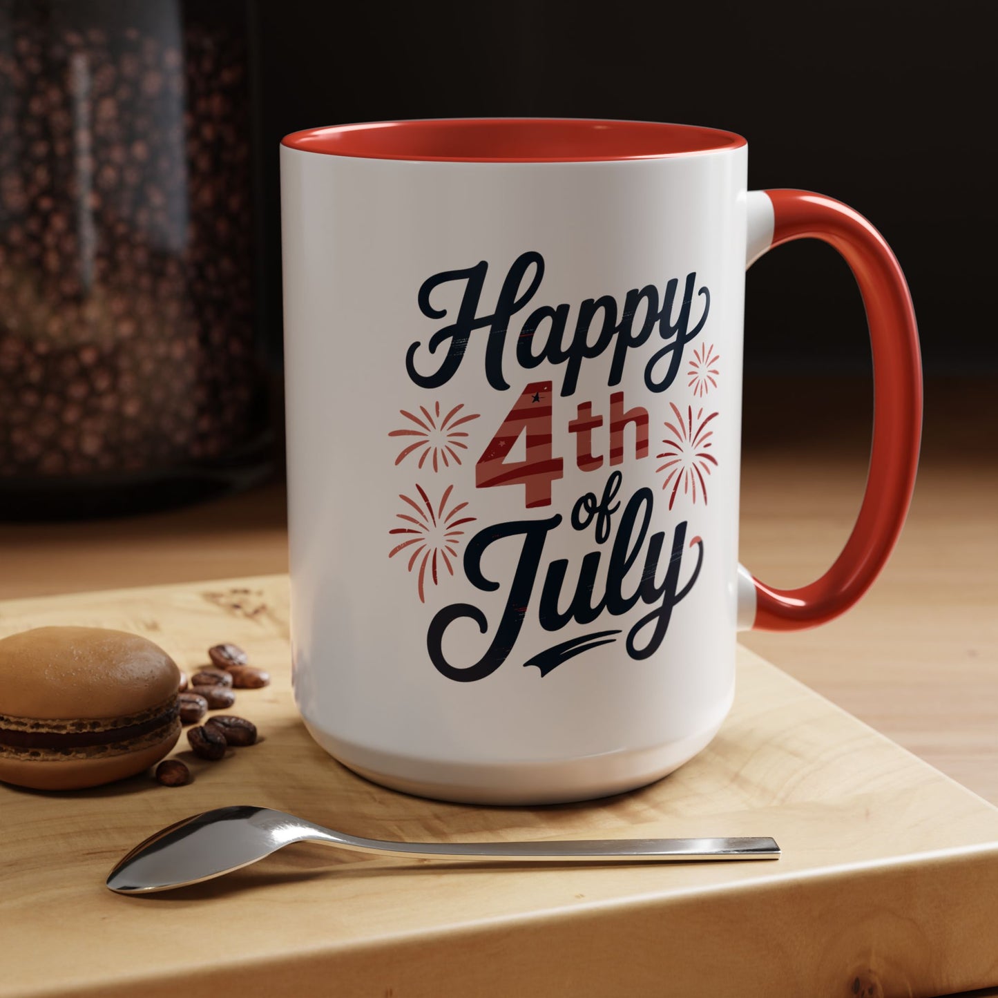 4th of July Mug - Happy 4th of July Fireworks