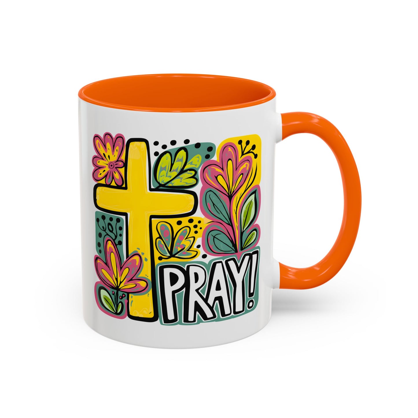 Religious Mug - Pray Cross