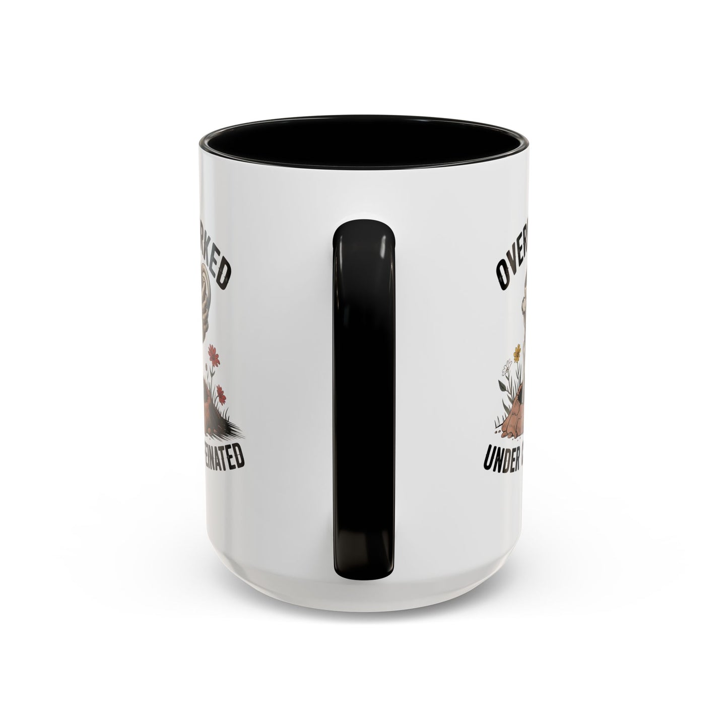 Humor Mug - Overworked and Under Caffeinated