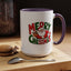 Christmas Mug - Green & Red Text Santa Presents