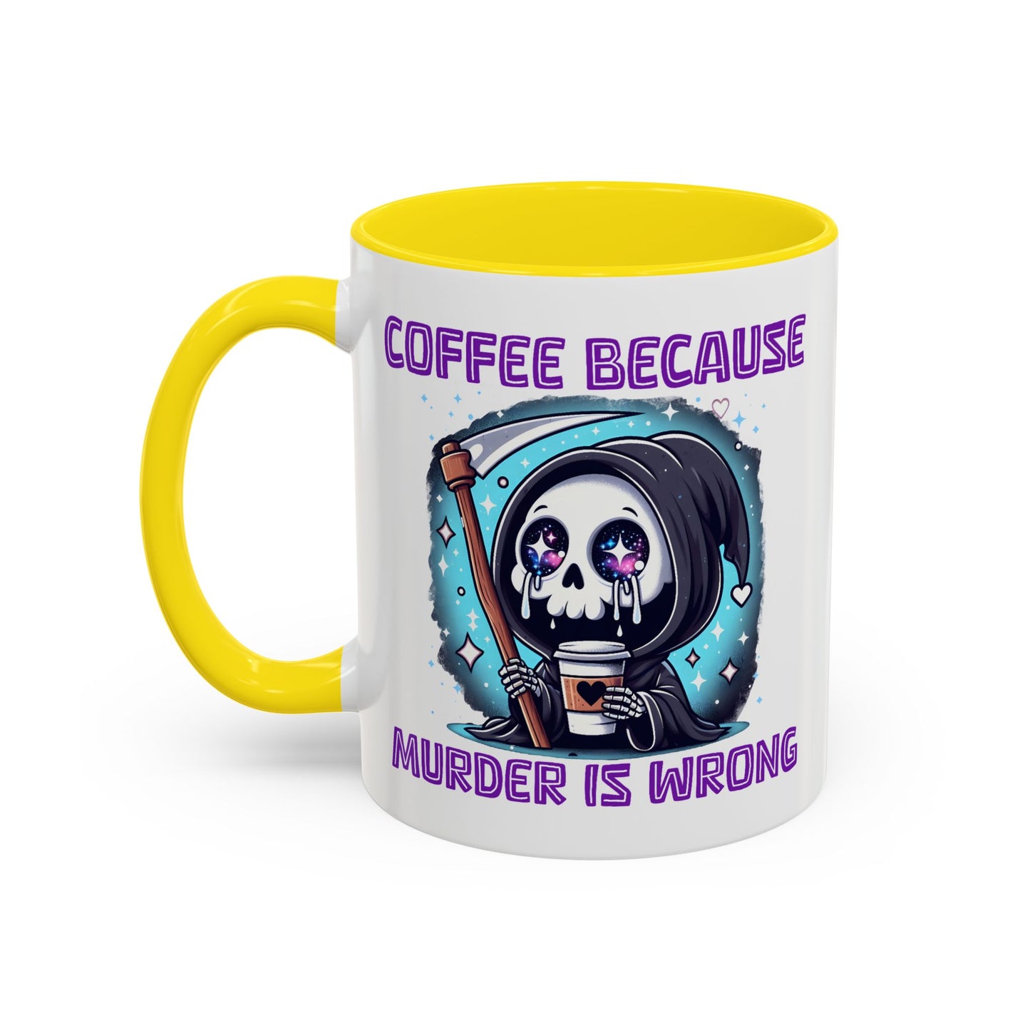 Humor Mug - Coffee Because Murder is Wrong