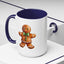 Christmas Mug - Gingerbread Man Green Bow