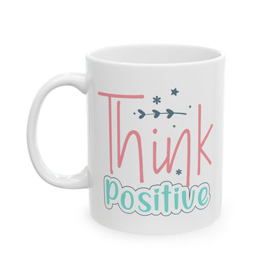 Motivation Mug - Think Positive Colorful
