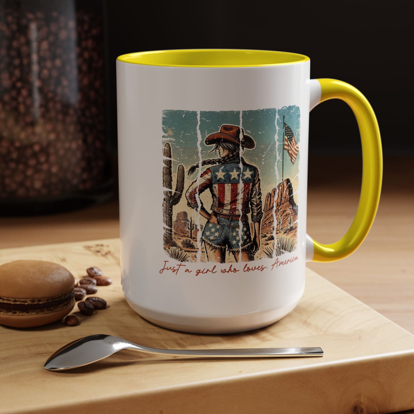 4th of July Mug - Just a Girl Who Loves America