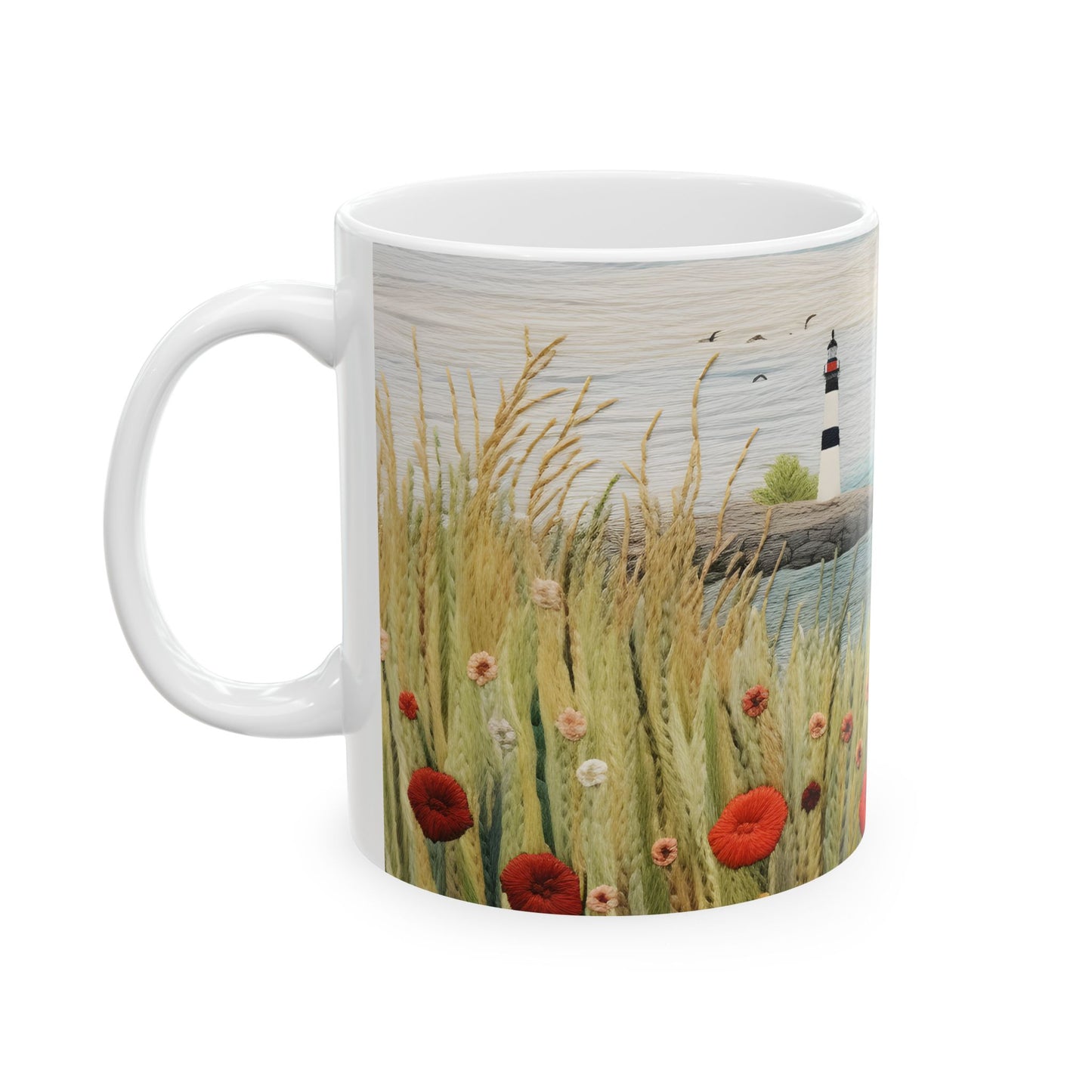 Artistic Mug - Felted Lighthouse 7