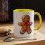 Christmas Mug - Gingerbread Man Red Bow