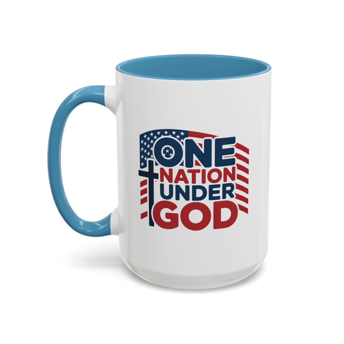 Religious Mug - One Nation Flag Cross