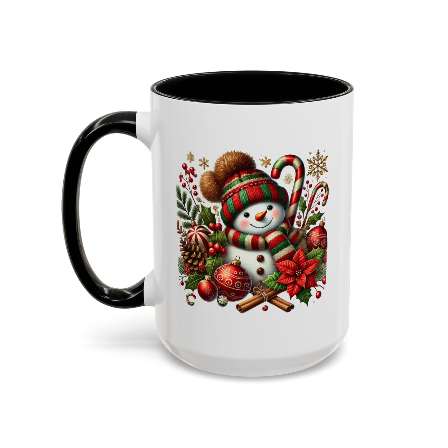 Christmas Mug - Red and Green Snowman 2