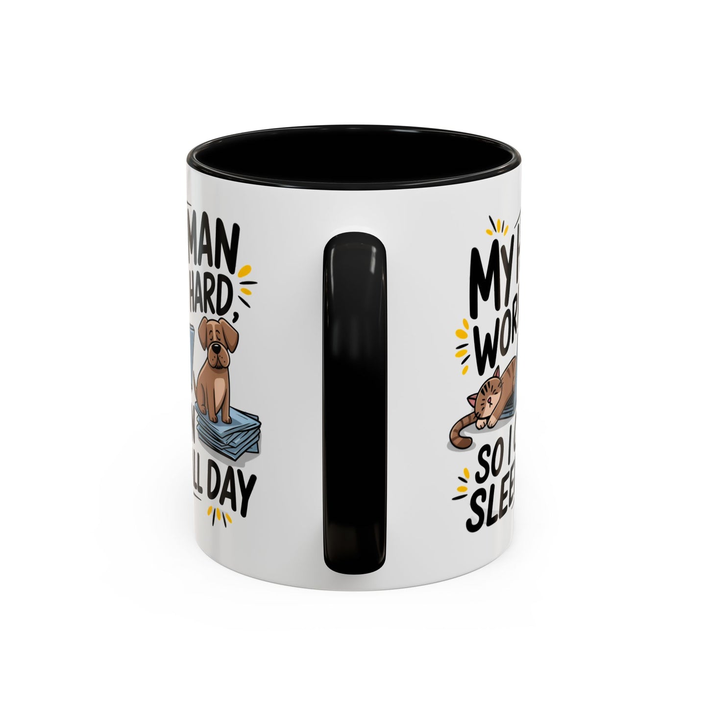 Animal Mug - My Human Works Hard