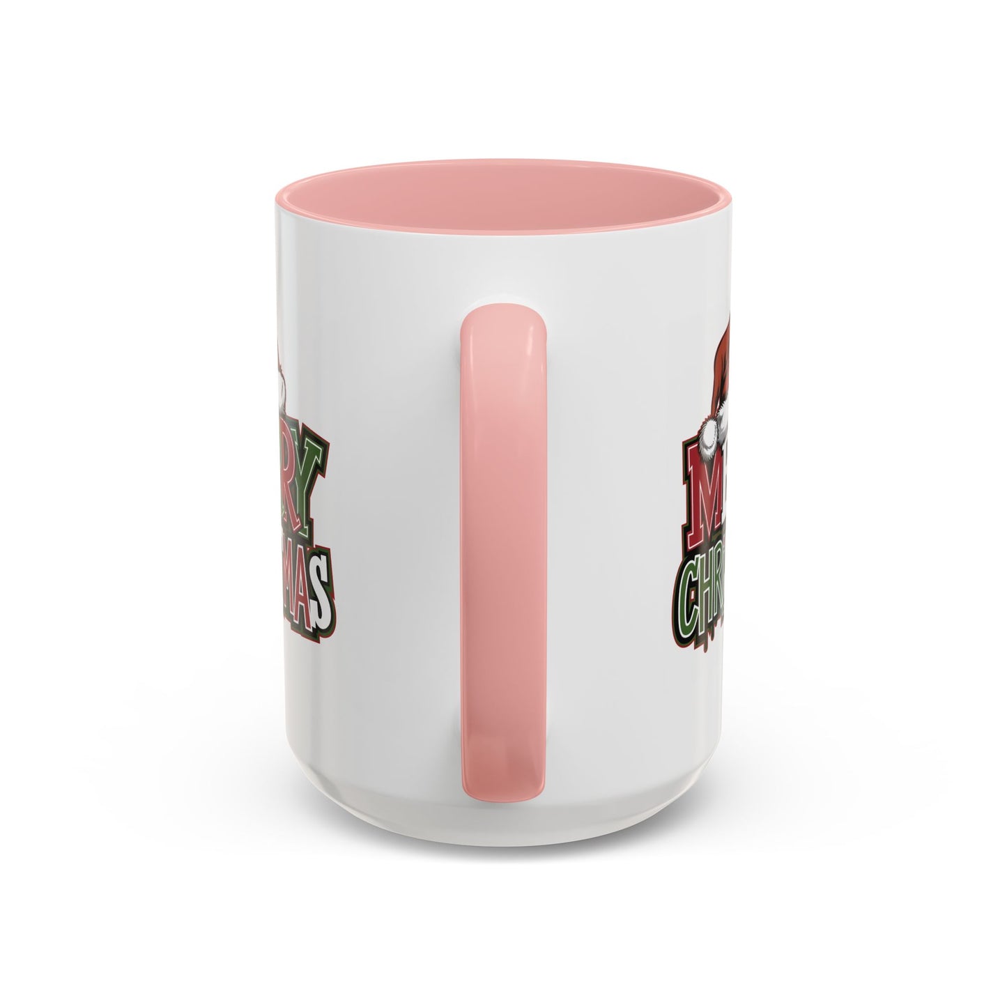 Christmas Mug - Merry Christmas Red Green & White Graffiti Hat