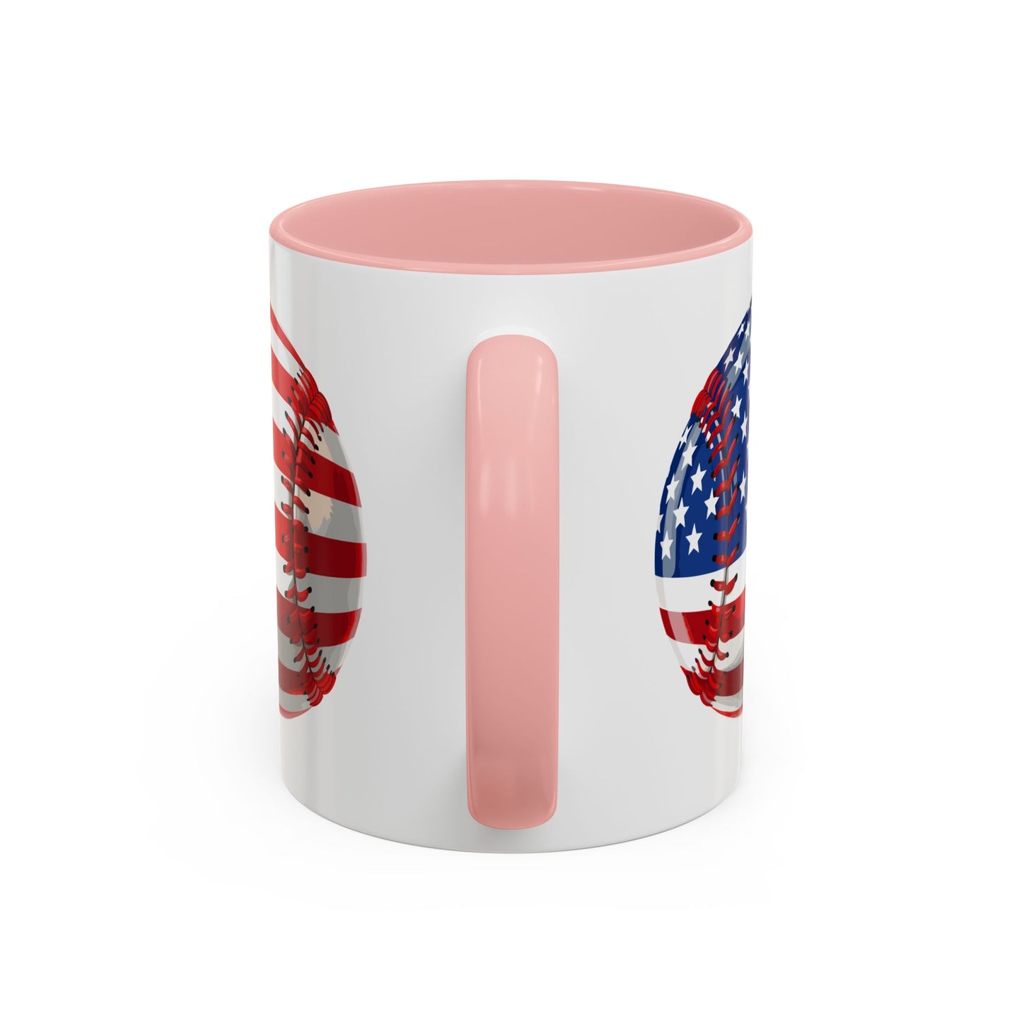 4th of July Mug - Baseball American Flag