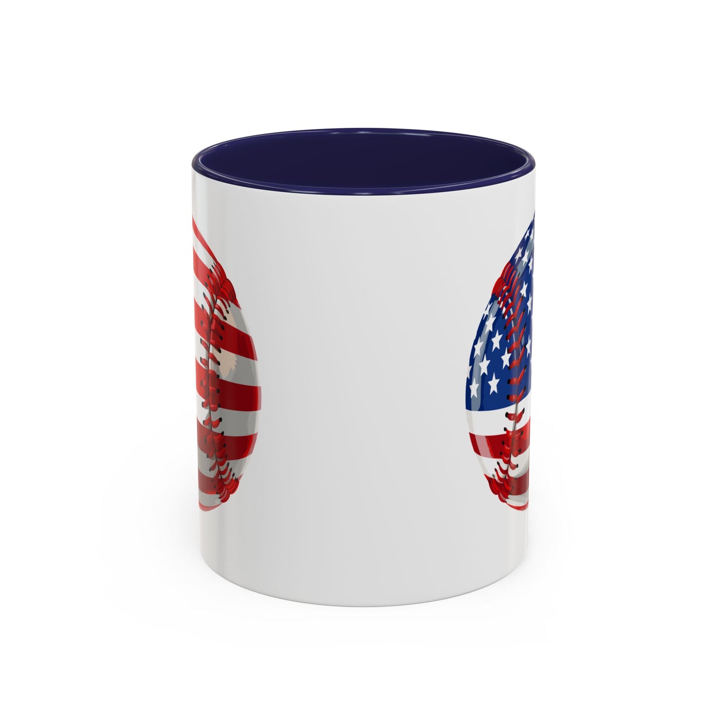 4th of July Mug - Baseball American Flag