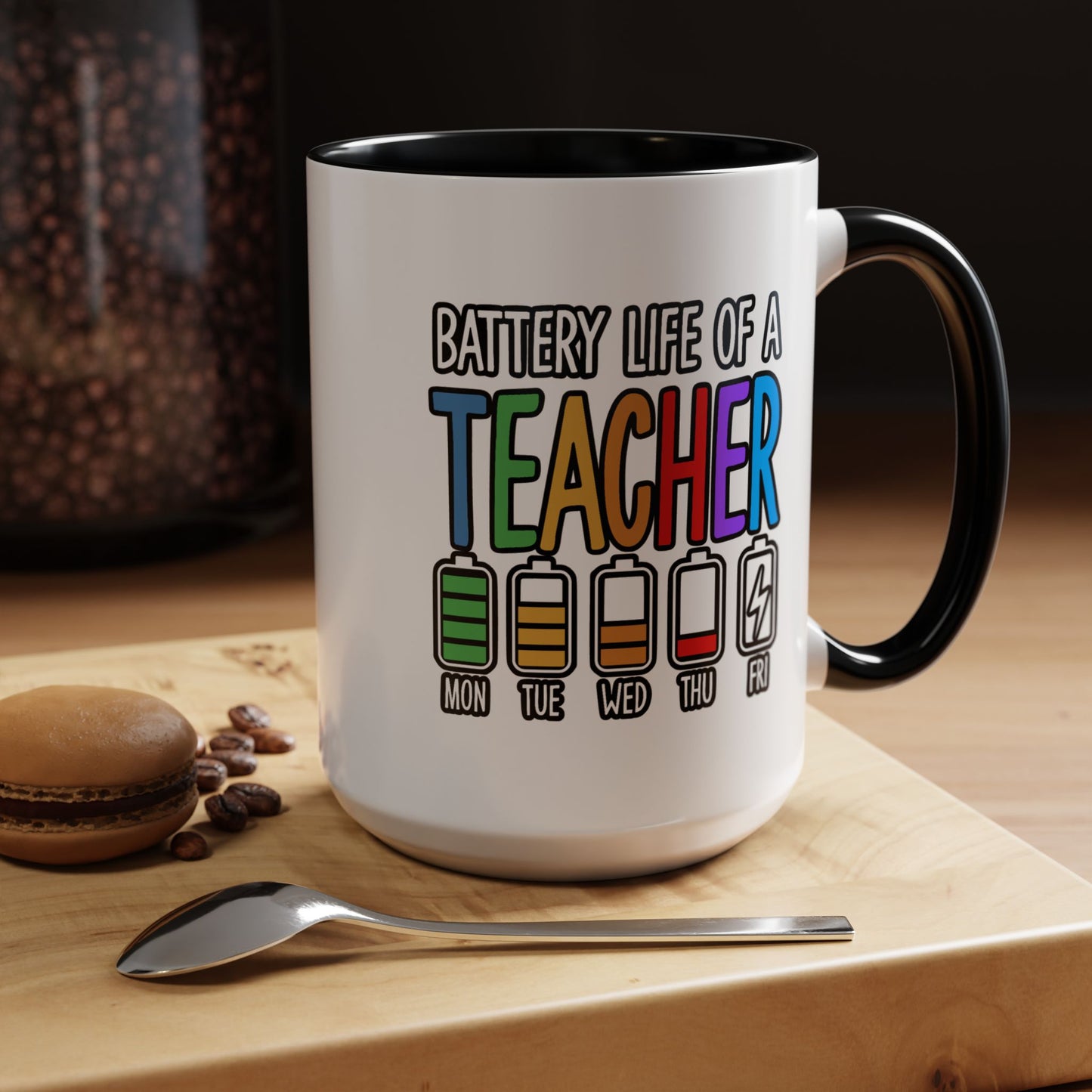 Office Mug - Battery Life of a Teacher