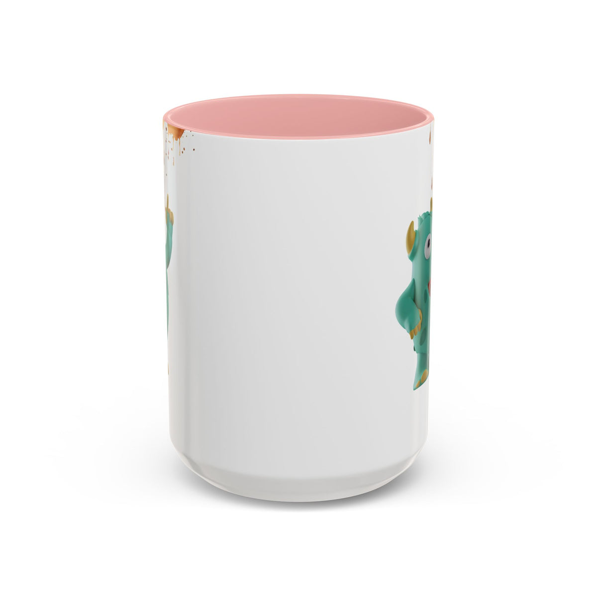 Humor Mug - Monster Drinks Coffee Spill