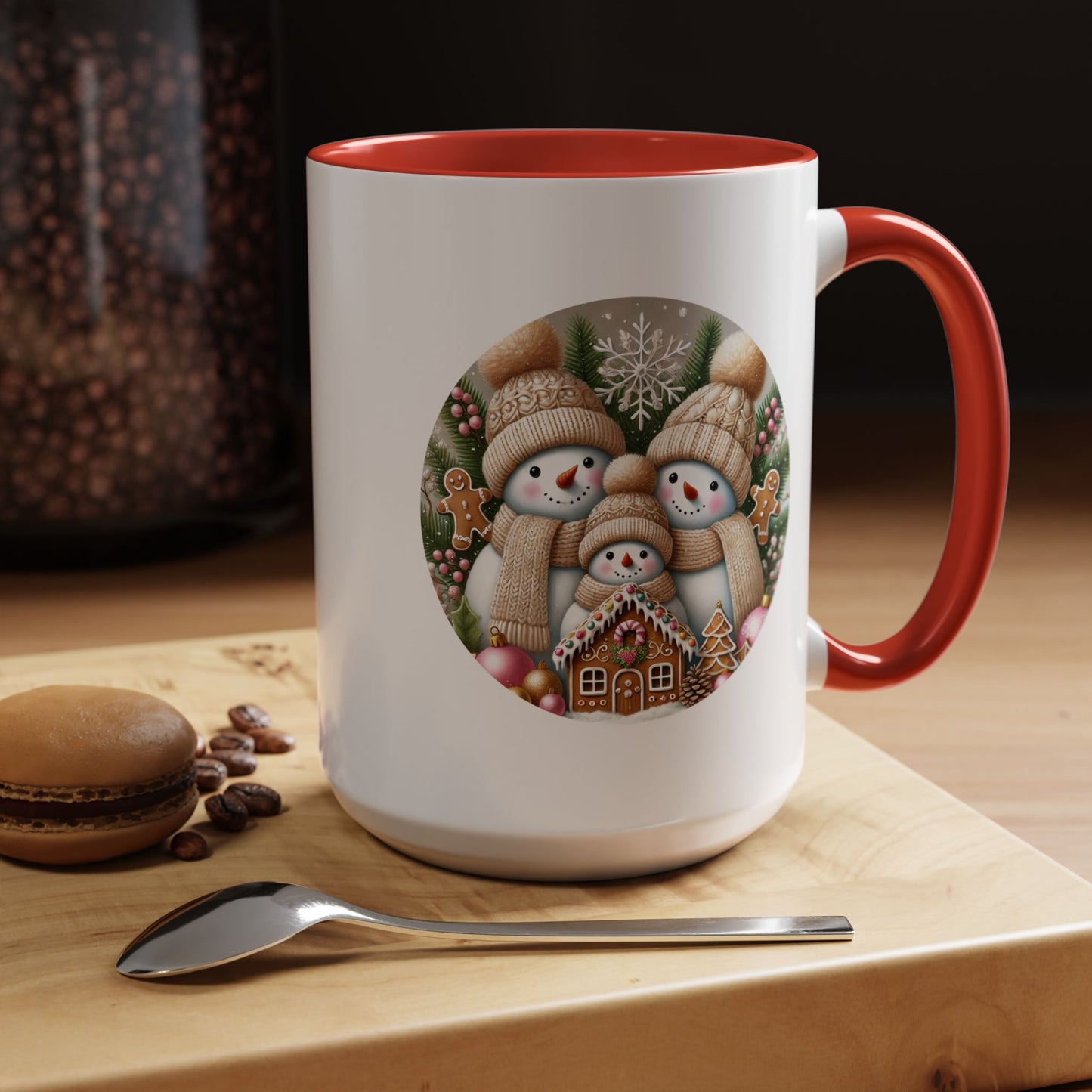 Christmas Mug - Gingerbread Snowman Family