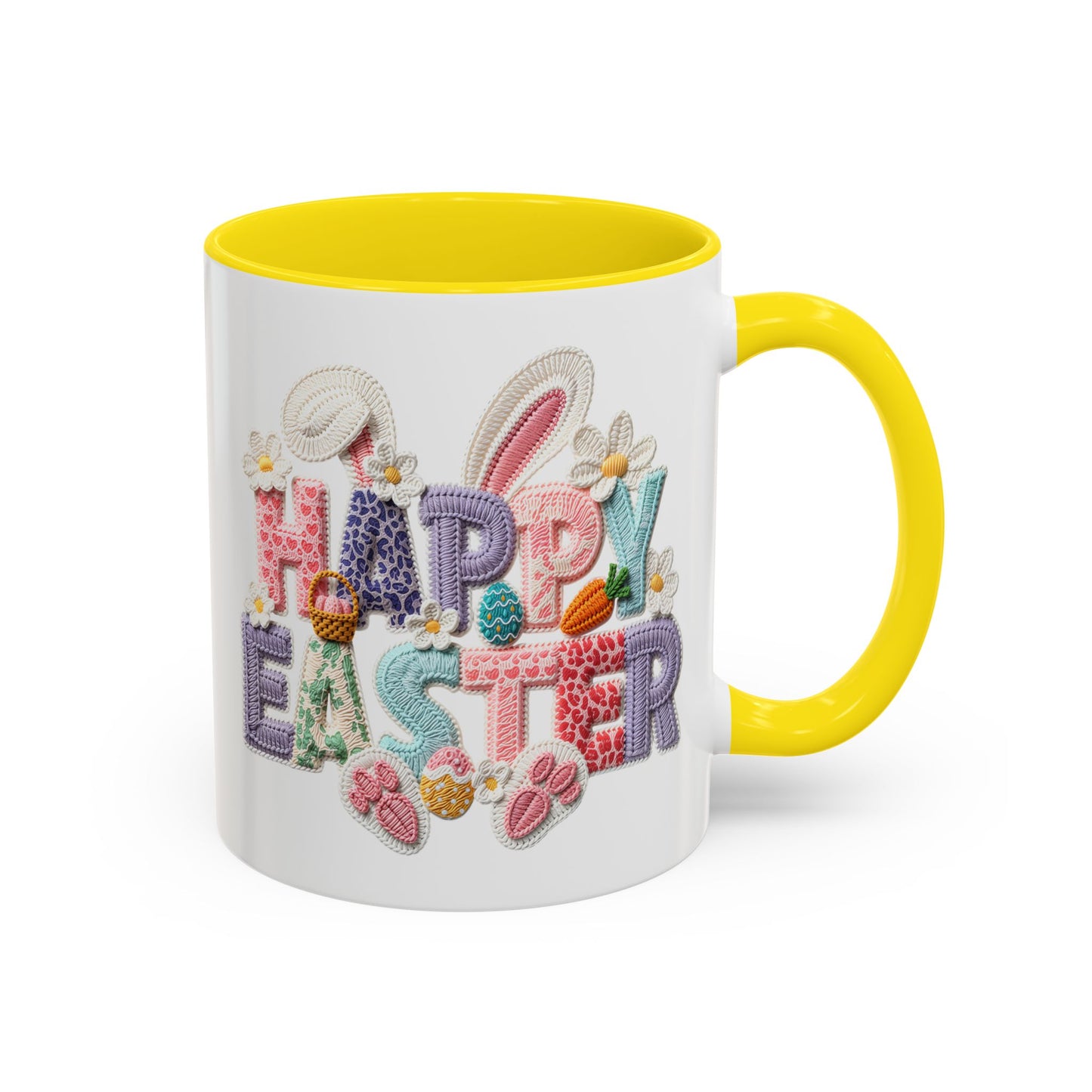 Easter Mug - Happy Easter Latch Yarn