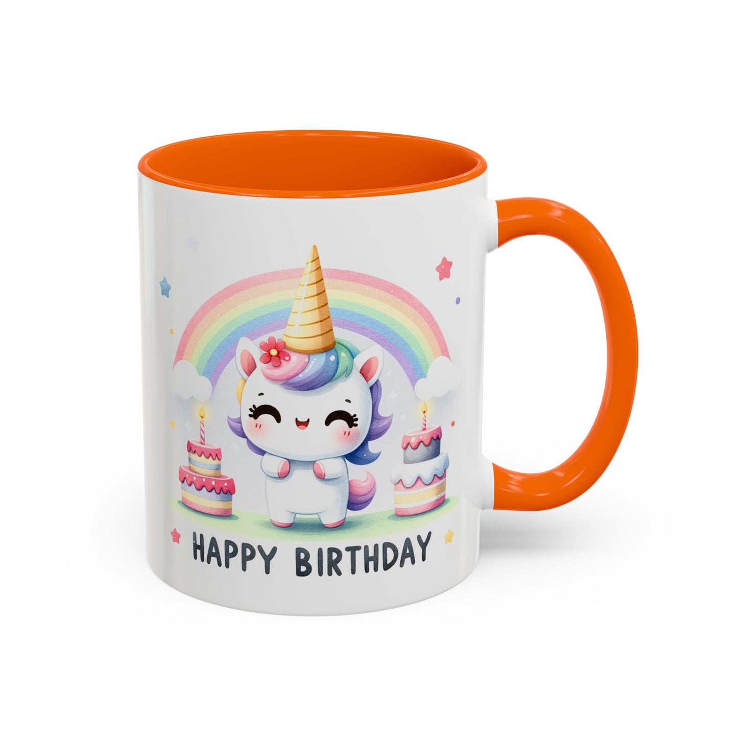 Birthday Mug -  Unicorn With Cakes