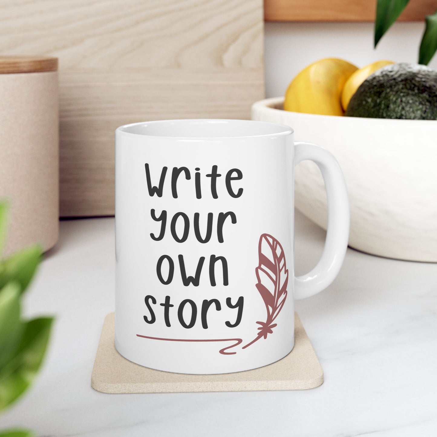 Motivation Mug - Write Your Own Story Pen