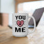 Anniversary Mug - You and Me Pink Heart