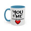 Anniversary Mug - You and Me Red Heart