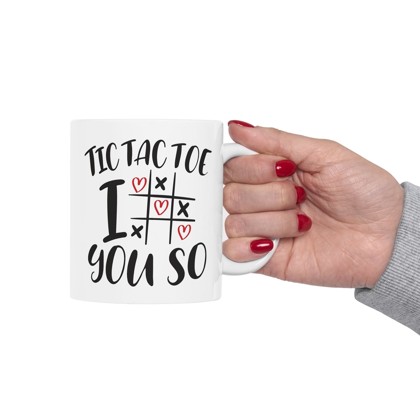 Valentine's Day Mug - Tic Tac Toe