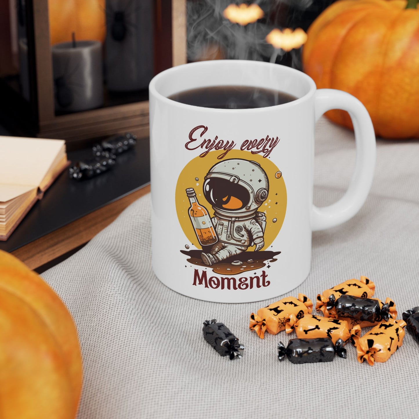 Motivation Mug - Enjoy Every Moment Astronaut