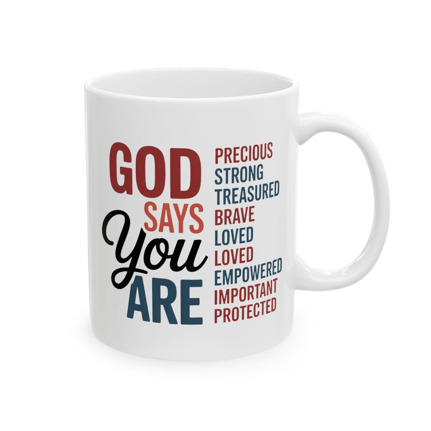 Religious Mug - God Says You Are