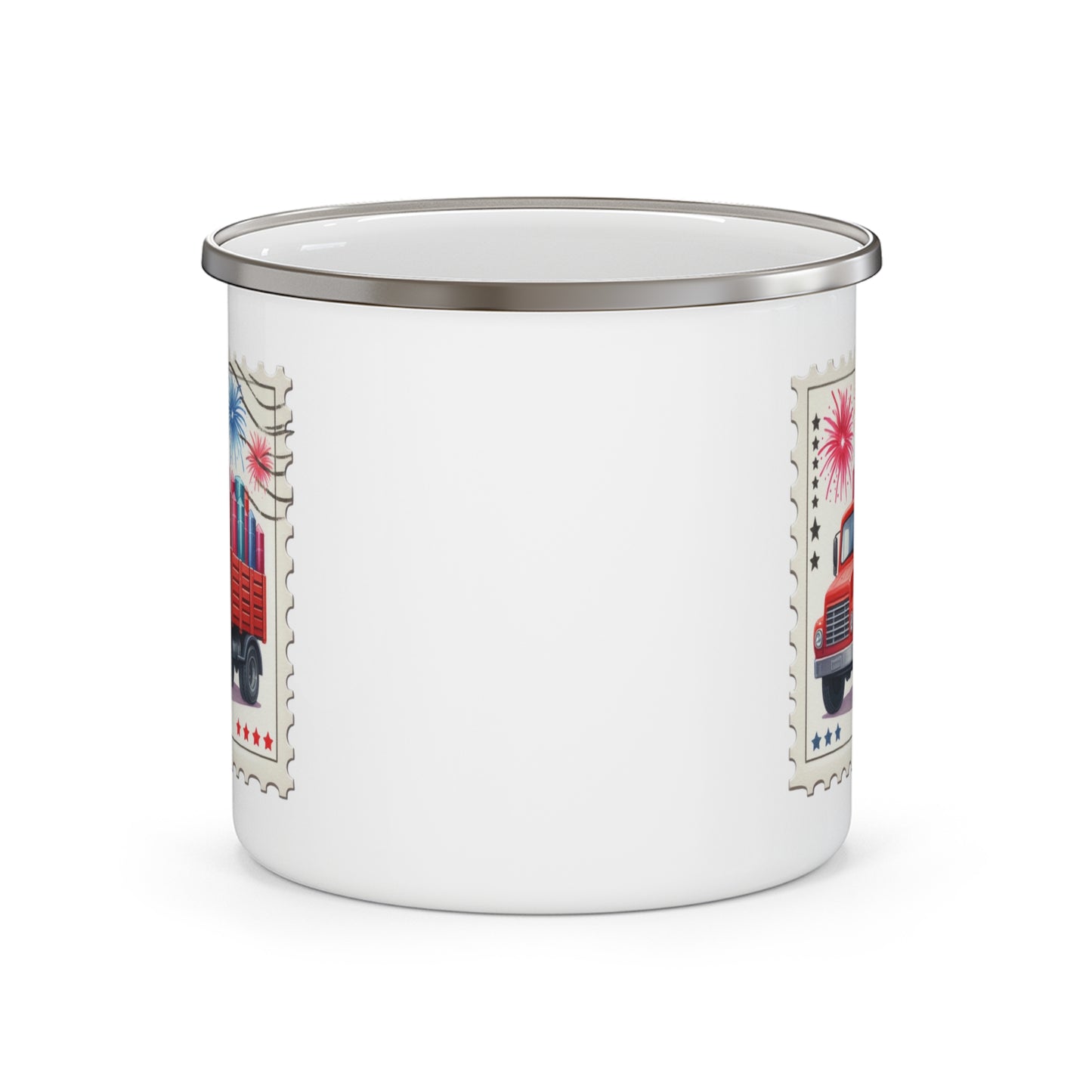 4th of July Mug - Fireworks Truck Stamp