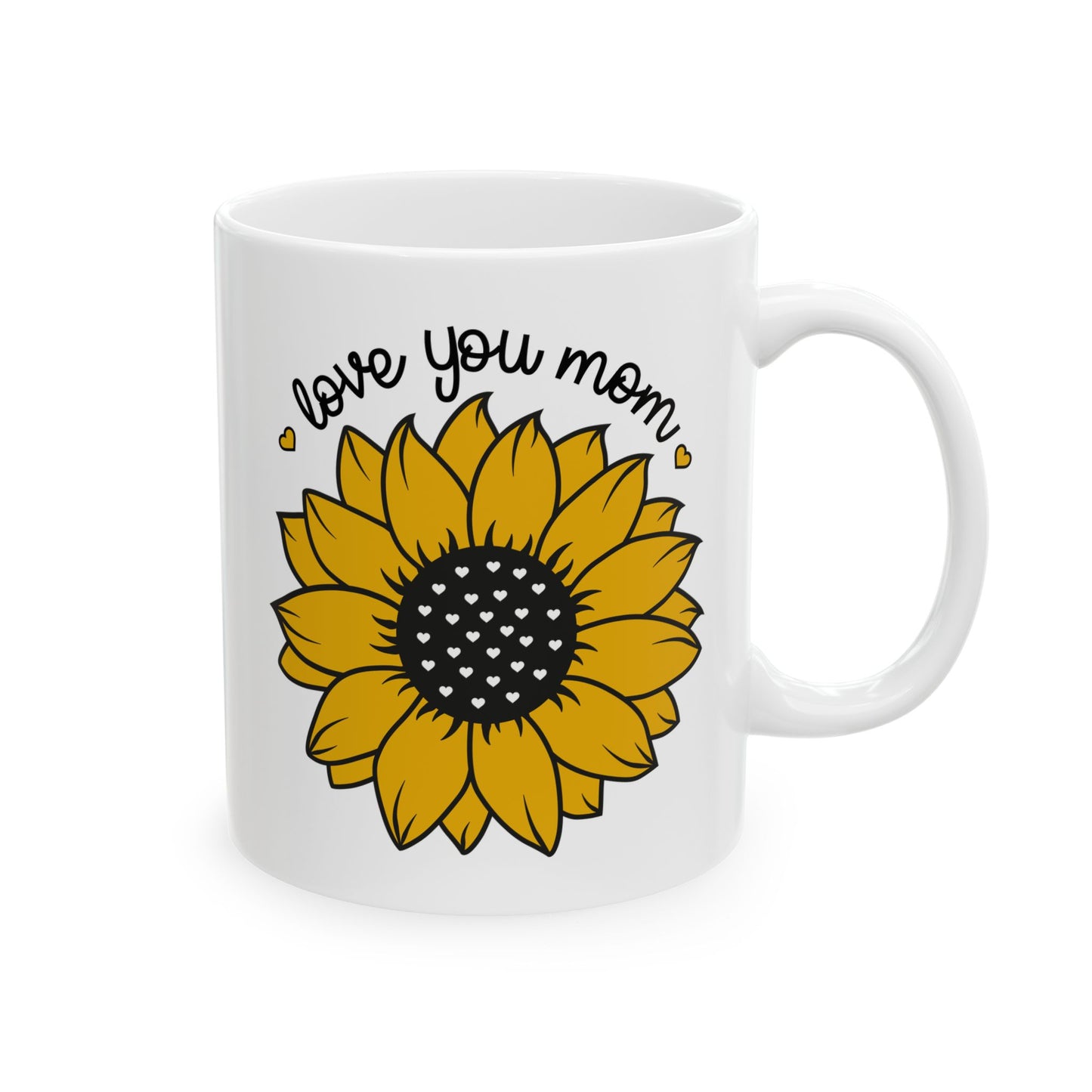 Mother's Day Mug - Love You Mom Sunflower