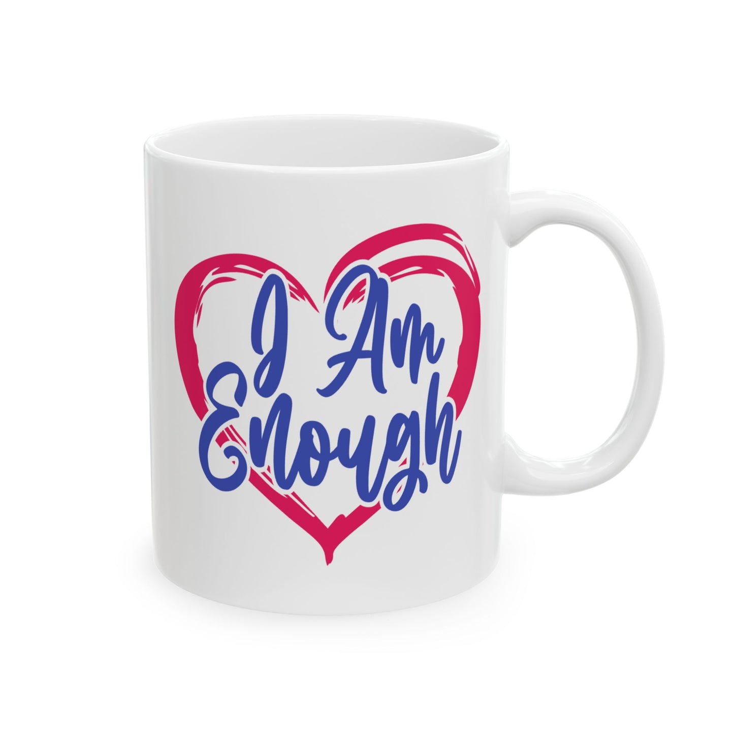 Wellness Mug - I Am Enough Heart