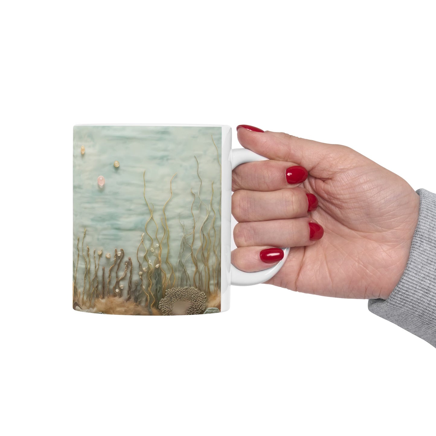 Artistic Mug - Felted Mermaid 2