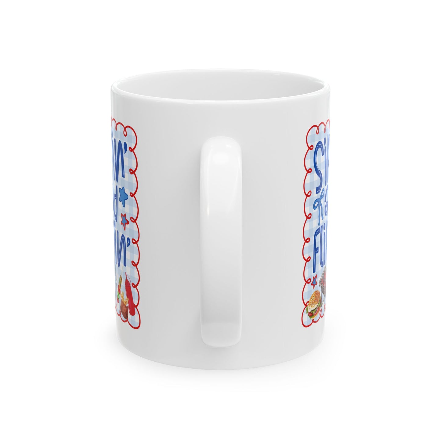 4th of July Mug - Sippin' and Flippin'