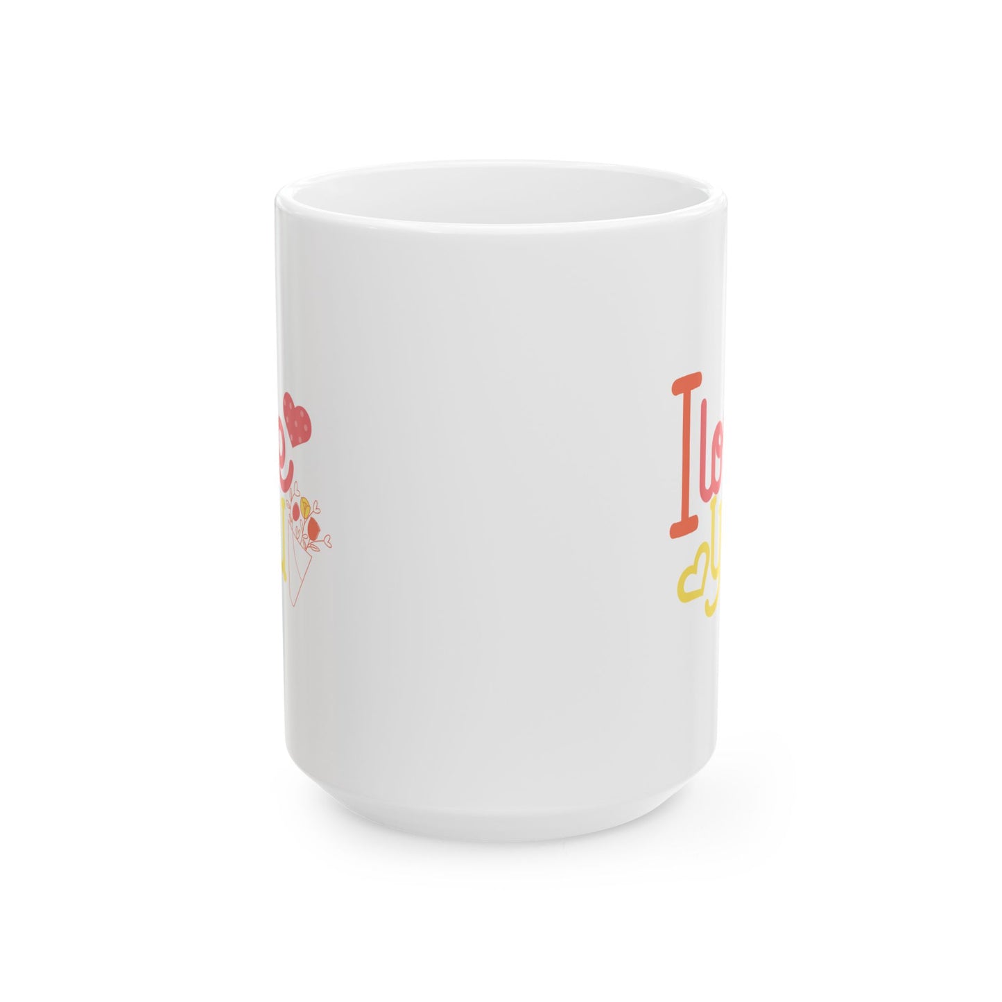 Anniversary Mug - I Love You Flowers