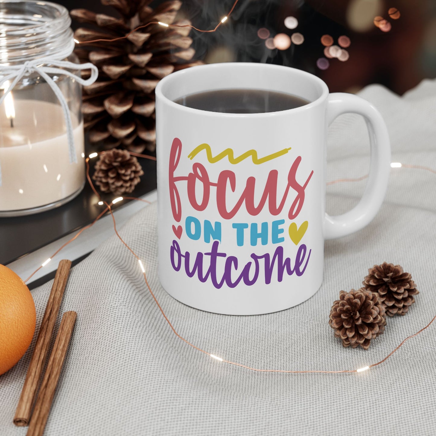 Motivation Mug - Focus On The Outcome
