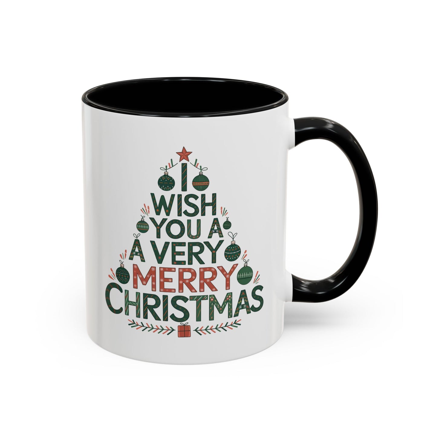 Christmas Mug - I Wish You a Merry Christmas Tree