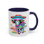 Alien Mug - Multicoloured Cow