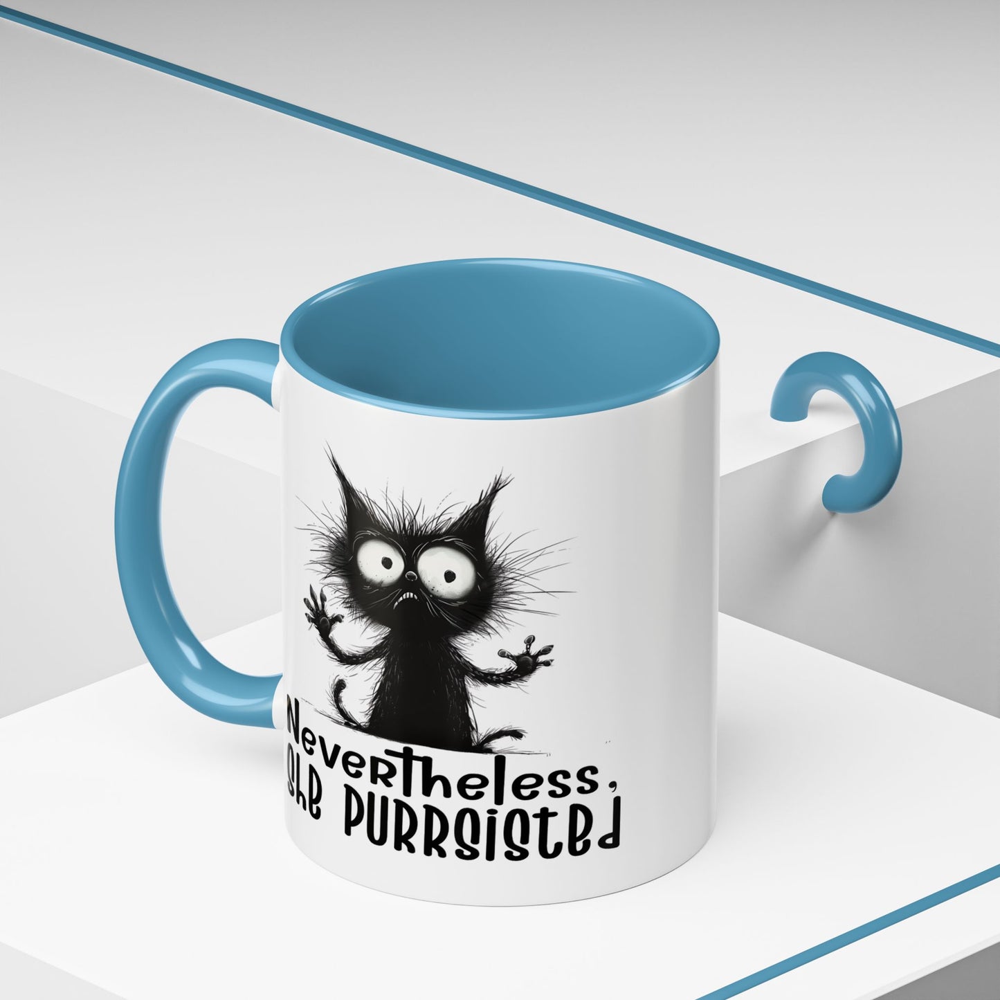 Animal Mug - Nevertheless, She Purrsisted