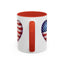 4th of July Mug - Heart American Flag
