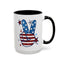 4th of July Mug - America Peace Sign