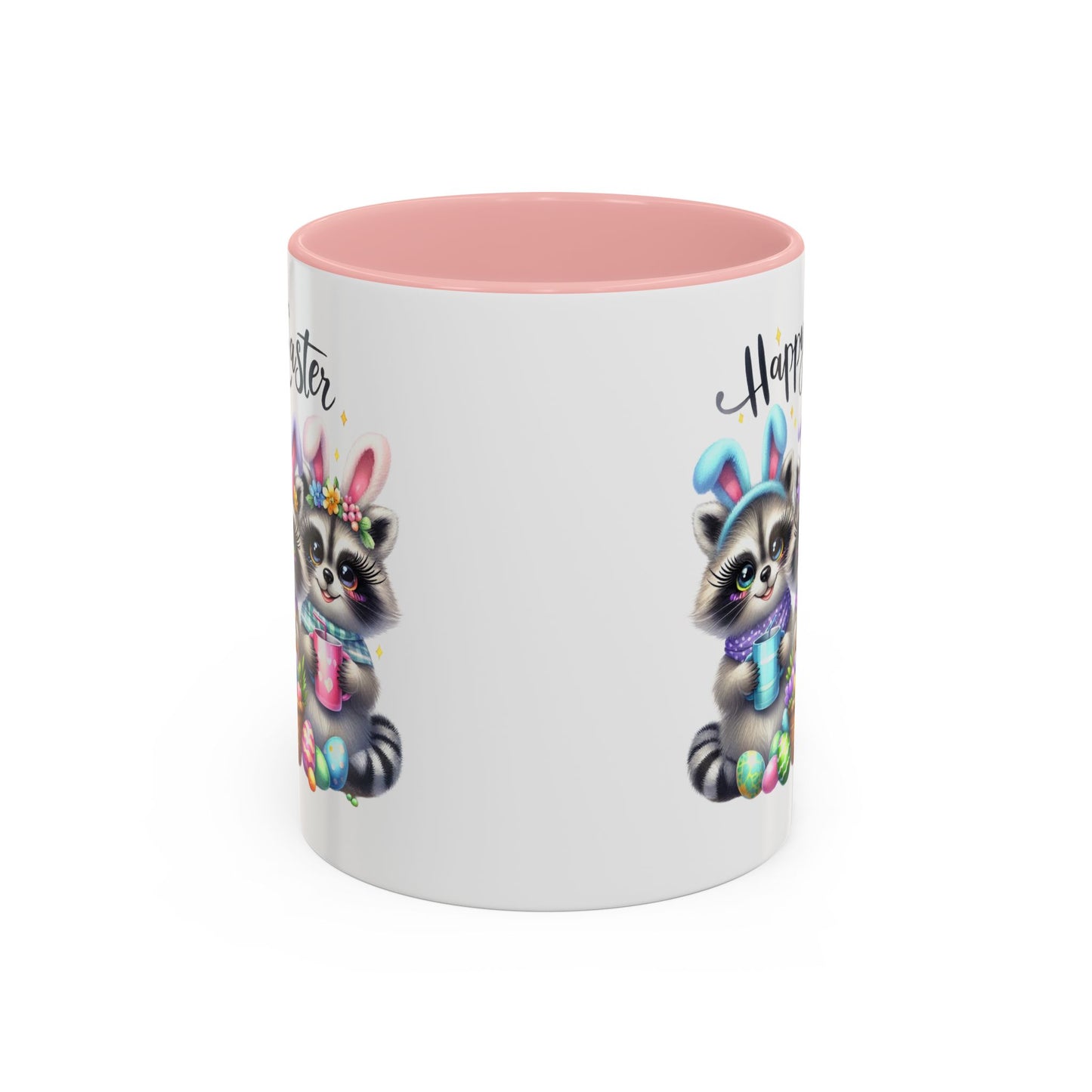 Easter Mug - Happy Easter Racoons