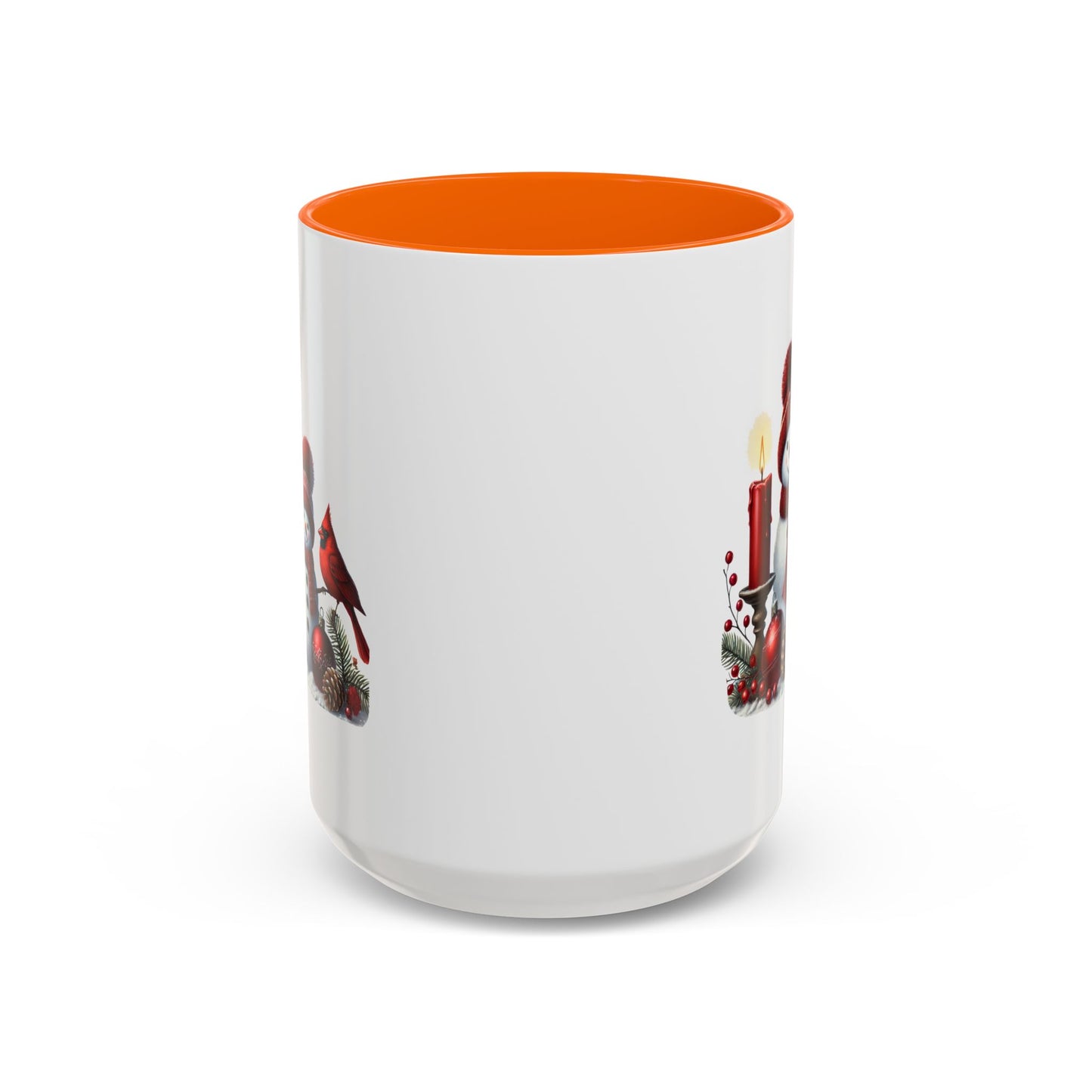 Christmas Mug - Burgundy Snowman Family