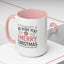 Christmas Mug - We Wish You a Merry Christmas Blue Green & Red Text