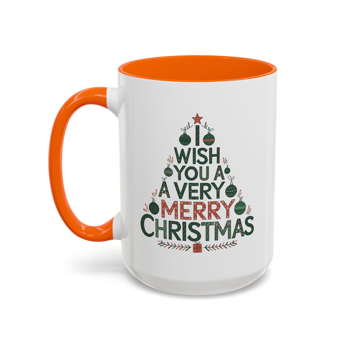 Christmas Mug - I Wish You a Merry Christmas Tree