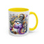 Christmas Mug - Purple and Silver Snowman