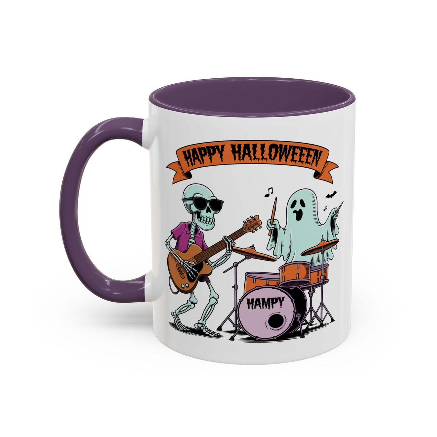 Halloween Mug - Skeleton & Ghost Band
