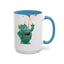 Humor Mug - Monster Drinks Coffee Spill