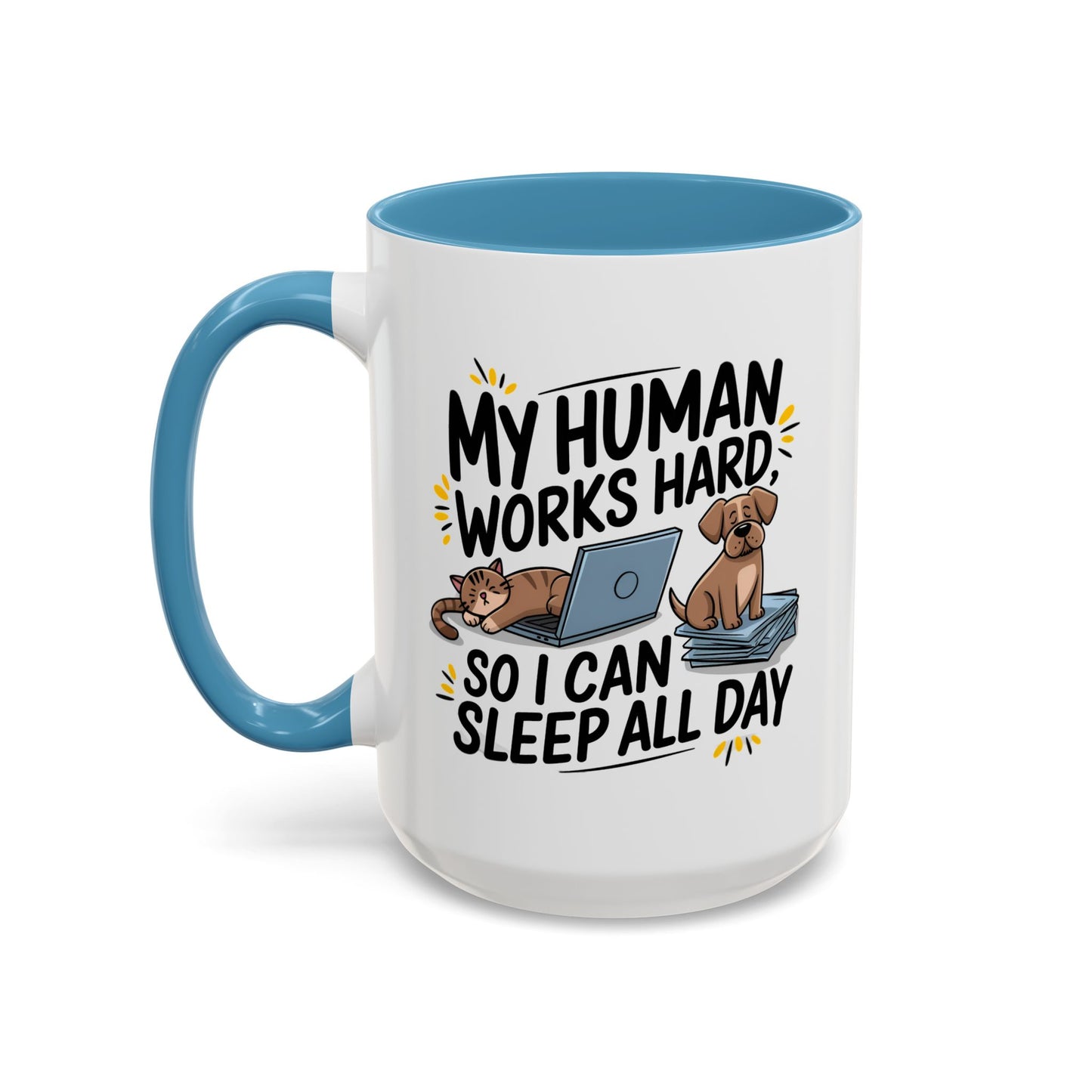 Animal Mug - My Human Works Hard
