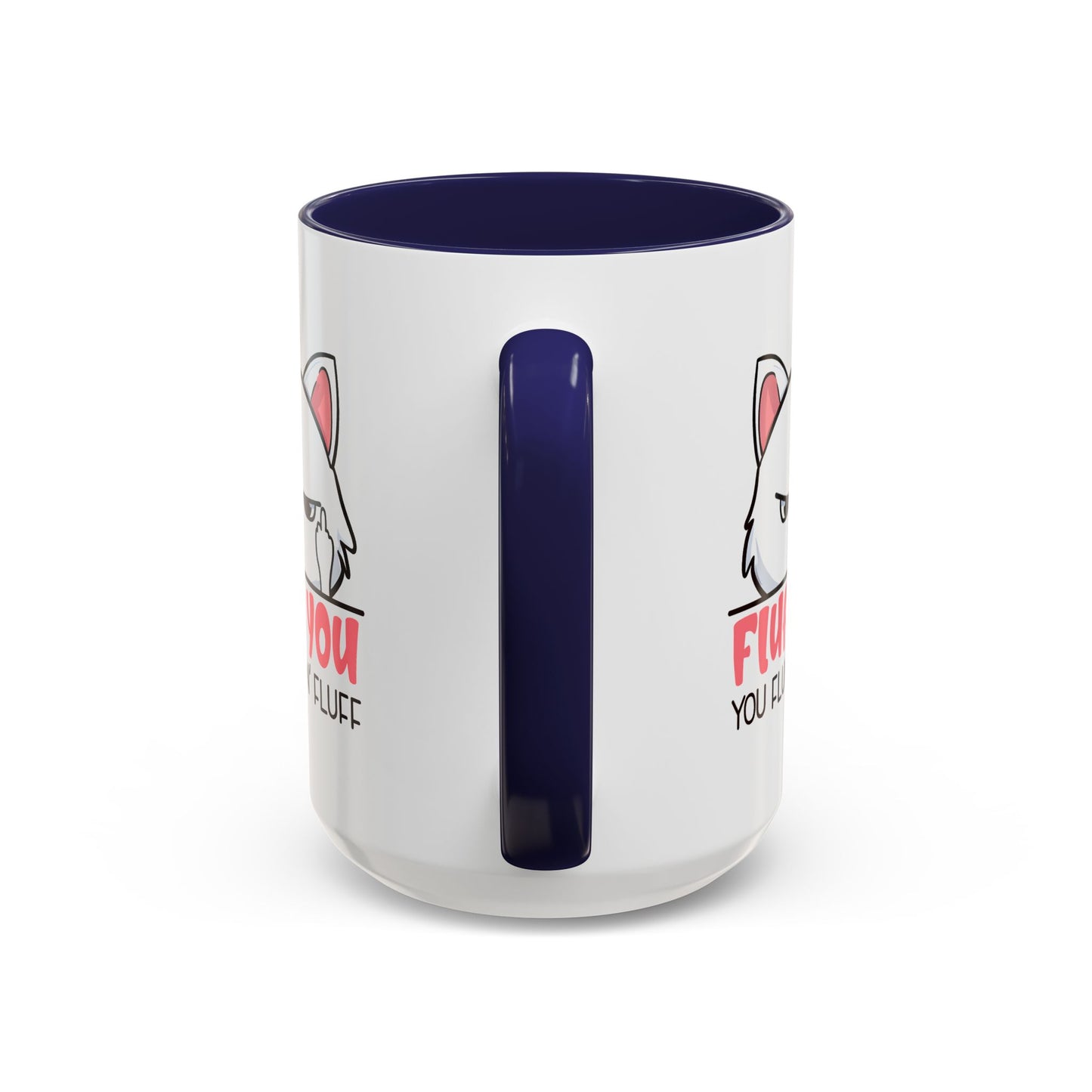 Adult Mug - Fluff You White Cat