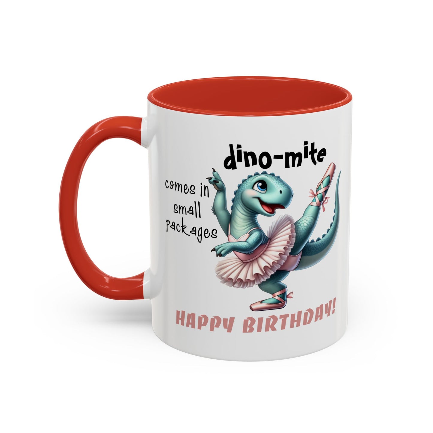 Birthday Mug - Dino-mite (Girl)