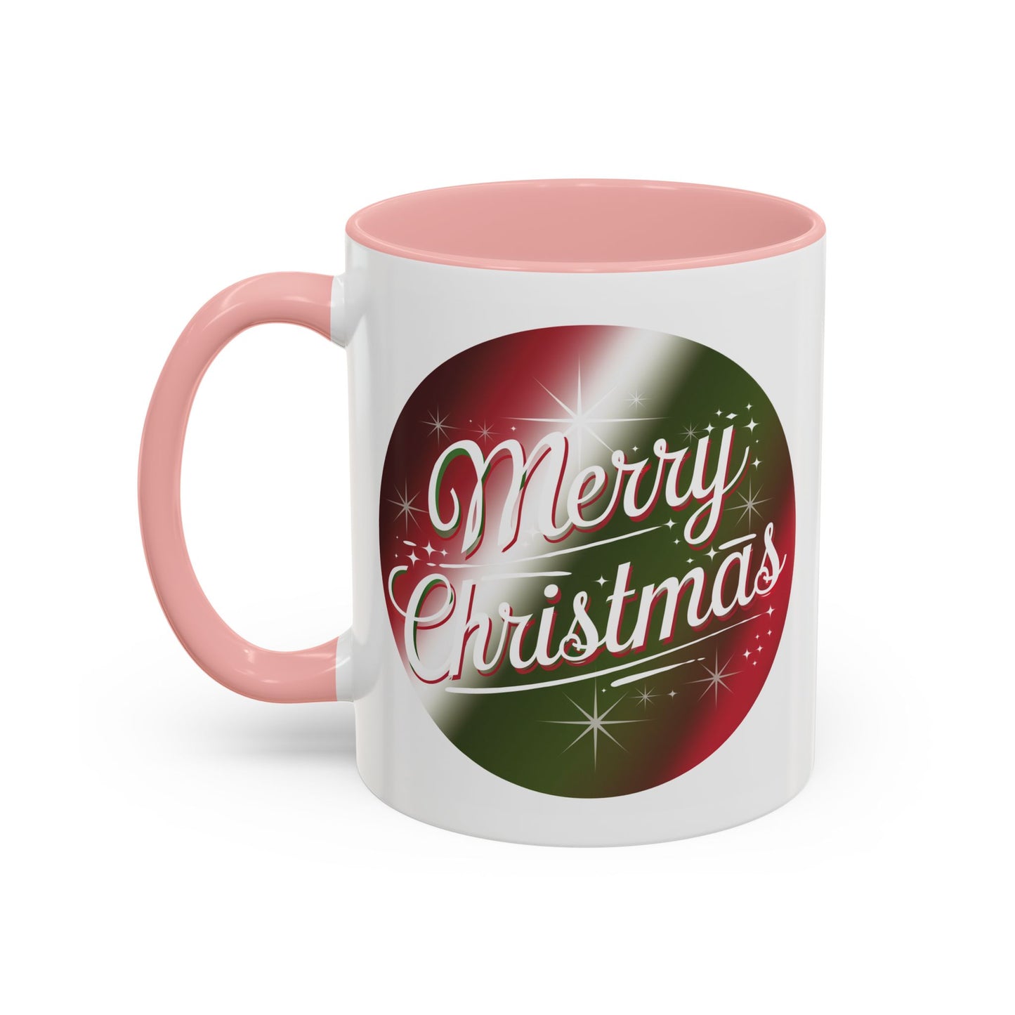 Christmas Mug - Merry Christmas White and Red Text Decoration